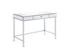 Homezia 42" Clear Mirrored Writing Desk