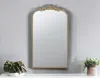 Homezia 42" Gold Crowned Top Framed Accent Mirror