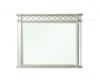 Homezia 42" Silver Framed Dresser Mirror
