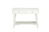 Homezia 42" White Solid And Manufactured Wood Floor Shelf Console Table With Storage With Storage