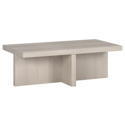 Homezia 44" Alder White Coffee Table