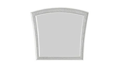 Homezia 44" Platinum Arch Framed Dresser Mirror In Blue