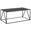 Homezia 45" Black Steel Coffee Table