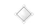 Homezia 45" Mirrored & Chrome Accent Mirror