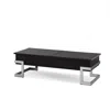Homezia 47" Black And Silver Iron Lift Top Coffee Table