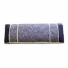 Homezia 47" Blue And Gray Textural White Leg Upholstered Bench