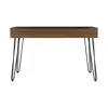 Homezia 47" Brown And Black Computer Desk