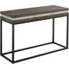 Homezia 47" Brown And Black Frame Console Table