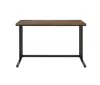 Homezia 47" Brown And Black Writing Desk