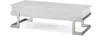 Homezia 47" White And Silver Rectangular Lift Top Coffee Table