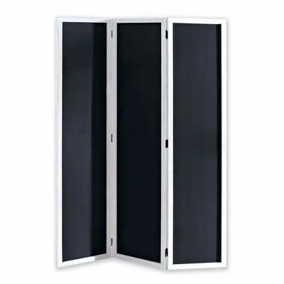 Homezia 47 X 1.5 X 67 Black And White Wood Chalkboard - Screen