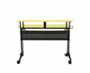 Homezia 47" Yellow And Black Computer Desk