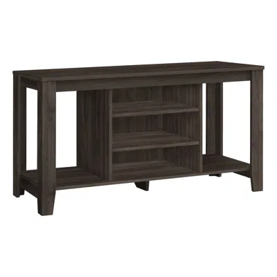Homezia 48" Brown Open Shelving Tv Stand