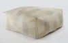 Homezia 48" Cream 100% Cotton Ottoman