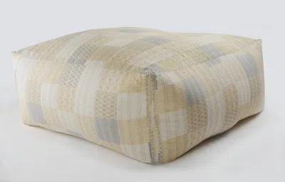 Homezia 48" Cream 100% Cotton Ottoman