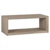 Homezia 48" Gray Coffee Table With Shelf
