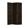 Homezia 48" X 72" Black Wood Canvas Screen