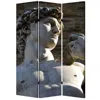 Homezia 48" X 72" Multi Color Wood Canvas Rome Screen