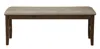 Homezia 49" Tan And Dark Brown Faux Leather Distressed Upholstery Dining Bench