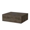 Homezia 5" Brown One Drawer Faux Wood Floating Nightstand