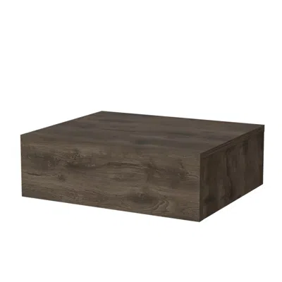 Homezia 5" Brown One Drawer Faux Wood Floating Nightstand