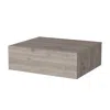 Homezia 5" Gray One Drawer Faux Wood Floating Nightstand