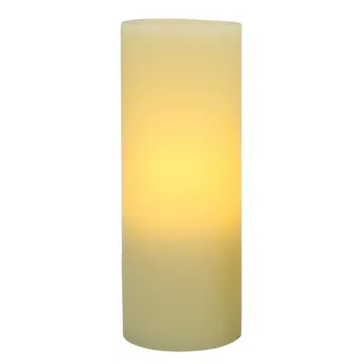 Homezia 5" Ivory Flameless Pillar Candle