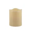 Homezia 5" Ivory Flameless Pillar Candle