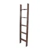 Homezia 5 Step Rustic Wood Ladder Shelf