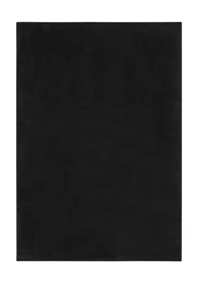 Homezia 5' X 7' Black Non Skid Indoor Outdoor Area Rug