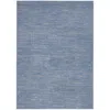 Homezia 5' X 7' Blue And Grey Striped Non Skid Indoor Outdoor Area Rug