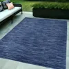 Homezia 5' X 7' Blue Non Skid Indoor Outdoor Area Rug