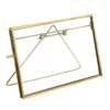 Homezia 5" X 7" Gold Metal Tabletop Picture Frame