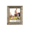 Homezia 7"x8" Natural Weathered Grey Picture Frame With Easel Backs