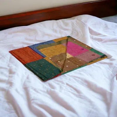 Homezia 50" X 70" Silk Multicolor Throws