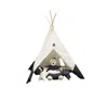 Homezia 51 X 55 X 73 White And Blue Fabric Tent
