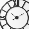 Homezia 54" Round Xl Industrial Style Wall Clock With Open Face Desing