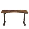 Homezia 55" Adjustable Brown And Black And Black