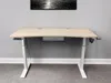 Homezia 55" Adjustable Oak And White Standing Desk