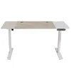 Homezia 55" Adjustable White Standing Desk