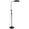 Homezia 57" Bronze Adjustable Traditional Shaped Floor Lamp With Bronze Square Shade