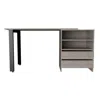 Homezia 58" Light Gray Computer Desk