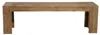 Homezia 58" Natural Distressed Solid Wood Dining Bench