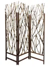 Homezia 58" X 70" Brown Wood Tree Screen