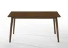 Homezia 59" Brown Solid Wood Dining Table