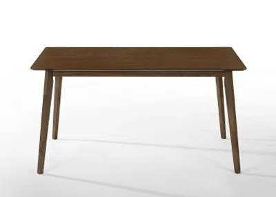 Homezia 59" Brown Solid Wood Dining Table
