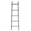 Homezia 59" X 18" X 2" Grey Decorative Ladder Shelve