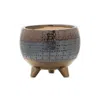 Homezia 6" Blue Clay Round Pot Planter