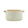 Homezia 6" Gray Clay Round Pot Planter