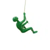 Homezia 6" Green Unique Climbing Man With Rope Wall Art